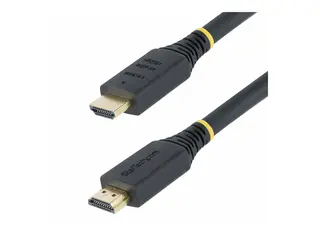 Startech 5m (16.4ft) Premium Certified High Speed HDMI Cable, 4K60Hz Premium High Speed - HDMI-kabel med Ethernet - HDMI hann til HDMI hann - 5 m - svart - passiv, 4K 60Hz støtte
