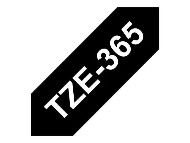 Brother TZe-365 - Hvitt på svart Rull (3,6 cm x 8 m) 1 kassett(er)...