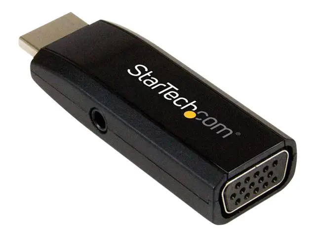 StarTech.com HDMI to VGA Adapter - Aux Audio Output - Compact - 19...