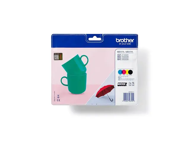 Brother LC227XLVALBP - 4-pack Høy ytelse svart, gul, cyan, magenta...
