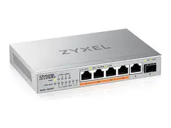 Zyxel XMG-100 Series XMG-105HP Switch - ustyrt - ikke-styrt - 5 x 100/1000/2.5G (PoE++) + 1 x Gigabit SFP / 10 Gigabit SFP+ - stasjon&#230;r, veggmonterbar - PoE++ (70 W)