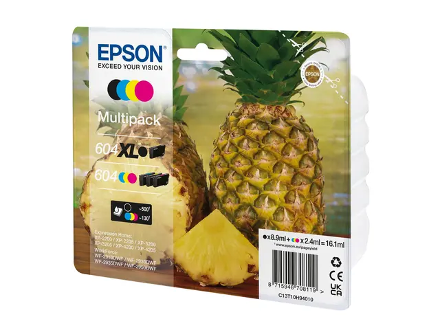 Epson 604/604XL Multipack - 4-pack XL (svart) + Standard Capacity ...
