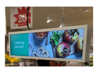 HI-ND - Monteringssett (hylster) dobbeltside - for LCD-skjerm - stretch - hvit - skjermst&#248;rrelse: 37&quot; - takmonterbar - for LG Stretch 37BH7N-H