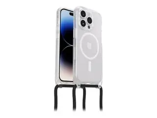 OtterBox React Series - Baksidedeksel for mobiltelefon halskjede - MagSafe-samsvar - stjernestøv (klart glitter) - for Apple iPhone 14 Pro