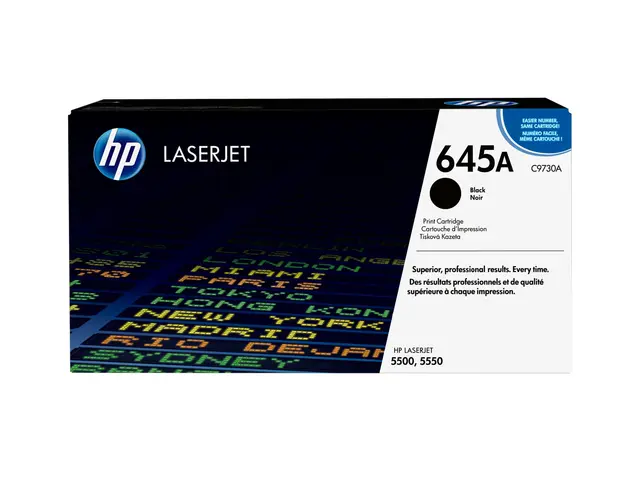 HP 645A - Svart original LaserJet tonerpatron (C9730A) for Color 5...