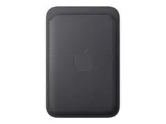 Apple - Lomme for mobiltelefon / kredittkort MagSafe-samsvar - mikrotvill, FineWoven - svart