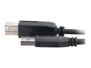 C2G 10ft USB 3.0 A to B SuperSpeed Cable M/M - USB-kabel - USB-type A (hann) til USB Type B (hann) - USB 3.0 - 3 m - svart