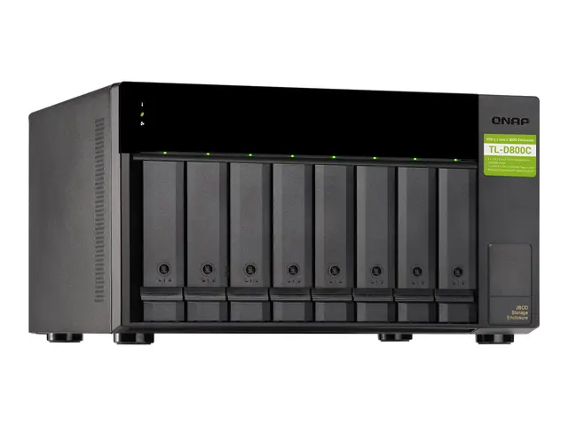 QNAP TL-D800C - Harddiskarray - 8 brønner (SATA-600) - USB 3.2 Gen...
