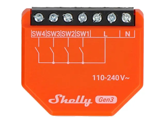Shelly i4 Gen3 - Digital inngangsmodul - trådløs - 802.11b/g/n - 2...