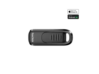 SanDisk Ultra Slider - USB-flashstasjon 128 GB - USB-C 3.2 Gen 1