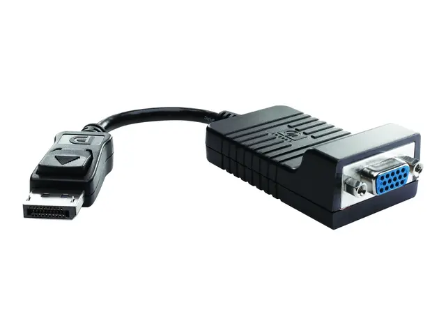 HP - VGA-adapter DisplayPort (hann) til HD-15 (VGA) (hunn) 20 cm