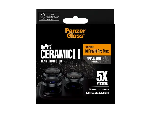 PanzerGlass Hoops Ceramic II - Linsebeskytter for mobiltelefon - g...