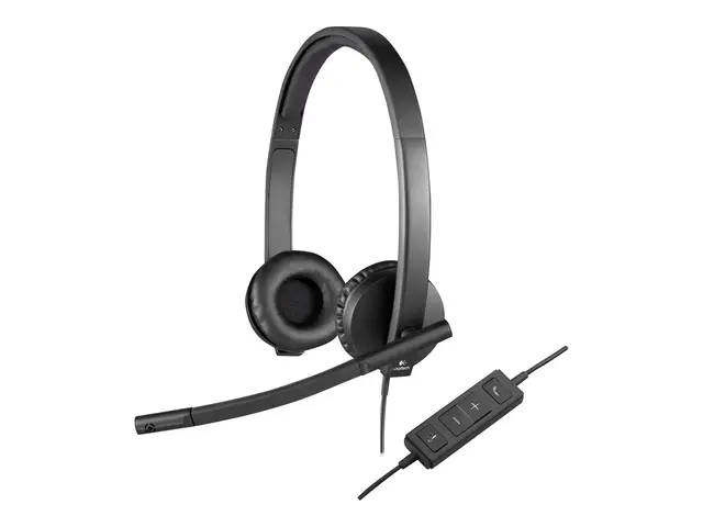 Logitech USB Headset H570e - Hodesett - on-ear kablet 