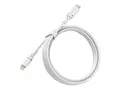 OtterBox Standard - Lightning-kabel 24 pin USB-C hann til Lightning hann - 2 m - skyst&#248;vhvit - Power Delivery-st&#248;tte