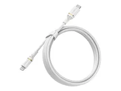 OtterBox Standard - Lightning-kabel 24 pin USB-C hann til Lightning hann - 2 m - skyst&#248;vhvit - Power Delivery-st&#248;tte