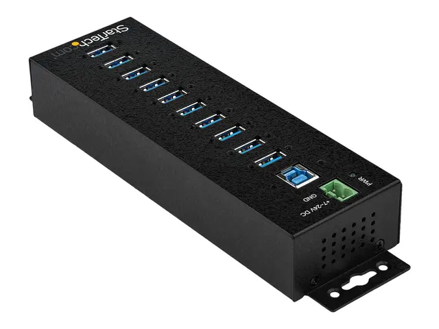 StarTech.com 10 Port USB Hub with Power Adapter, Surge Protection,...
