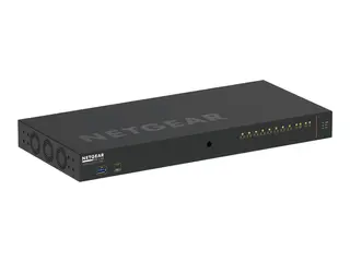 NETGEAR AV Line M4250-10G2XF-PoE+ Switch - L3 - Styrt - 10 x 10/100/1000 (8 PoE+) + 2 x 10 Gigabit SFP+ - side til side-luftflyt - rackmonterbar - PoE+ (240 W)