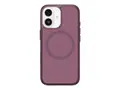 OtterBox Symmetry Series Clear Baksidedeksel for mobiltelefon - MagSafe-samsvar - polykarbonatlag, termoplastisk elastomer (TPE), magnet - purple mystery (clear) - for Apple iPhone 17