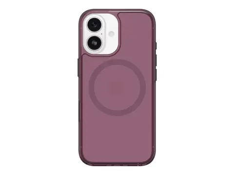OtterBox Symmetry Series Clear - Baksidedeksel for mobiltelefon MagSafe-samsvar - polykarbonatlag, termoplastisk elastomer (TPE), magnet - purple mystery (clear) - for Apple iPhone 17