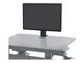 Ergotron WorkFit - Monteringssett (skrivebordsstativ) for LCD-skjerm - svart - skjermst&#248;rrelse: inntil 24&quot; - for P/N: 33-467-921, 33-468-921