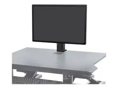 Ergotron WorkFit - Monteringssett (skrivebordsstativ) for LCD-skjerm - svart - skjermst&#248;rrelse: inntil 24&quot; - for P/N: 33-467-921, 33-468-921