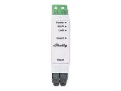 Shelly Pro Series 3EM-400 - Effekt- / energimåler trådløs, kablet - 802.11b/g/n, Bluetooth 4.2 - 2400 - 2495 MHz - Ethernet - hvit