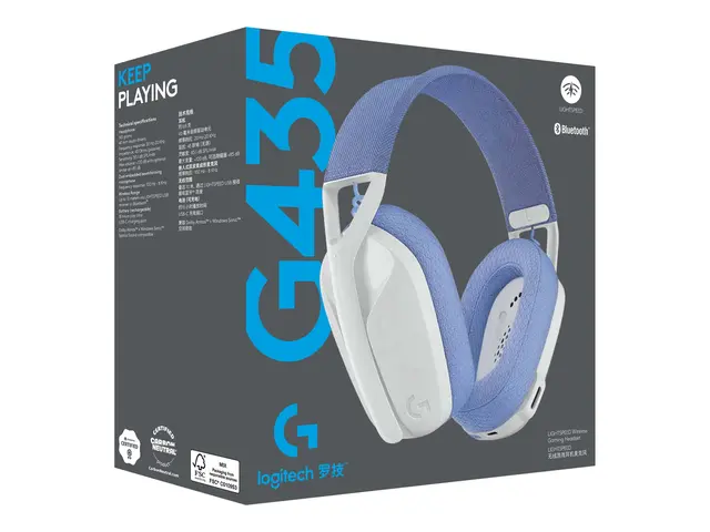 Logitech Lightspeed G435 - Hodesett - full størrelse - Bluetooth /...