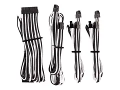 CORSAIR Premium individually sleeved starter kit (Type 4, Generation 4) Strømkabelsett - svart, hvit