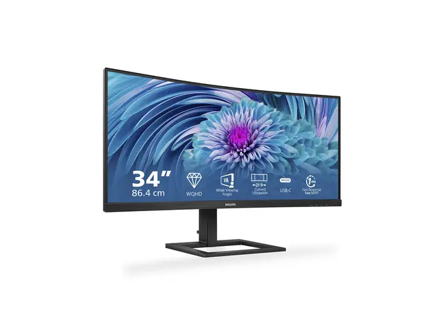 Philips E-line 346E2CUAE - LED-skjerm kurvet 34" 3440 x 1440 UWQHD...