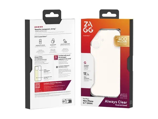 Zagg Crystal Palace - Baksidedeksel for mobiltelefon blank Apple i...