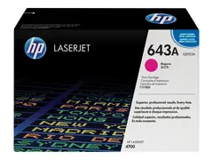 HP 643A - Magenta - original - LaserJet - tonerpatron (Q5953A) for Color LaserJet 4700, 4700dn, 4700dtn, 4700n, 4700ph+