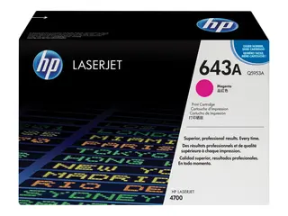 HP 643A - Magenta - original - LaserJet - tonerpatron (Q5953A) for Color LaserJet 4700, 4700dn, 4700dtn, 4700n, 4700ph+
