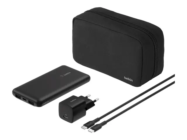 Belkin BoostCharge - Strømbank + AC-strømadapter 10000 mAh PD 3 ut...