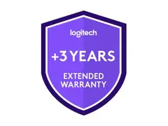 Logitech Extended Warranty - Utvidet serviceavtale bytt eller reparer (for videokonferanseenheter) - 3 år (fra opprinnelig kjøpsdato for utstyret) - må kjøpes innen 30 dager fra produktkjøpet - for Logitech RoomMate + Tap IP