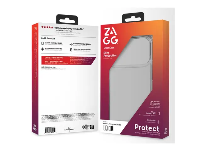 Zagg Clear Protect - Baksidedeksel for mobiltelefon blank Apple iP...
