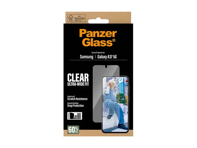 PanzerGlass - Skjermbeskyttelse for mobiltelefon - ultravid passfo...