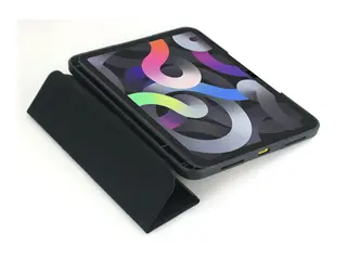 Deqster RT2 - Lommebok for nettbrett - robust polyuretan, polykarbonat - svart - for Apple 11-inch iPad Air (M2, M3)