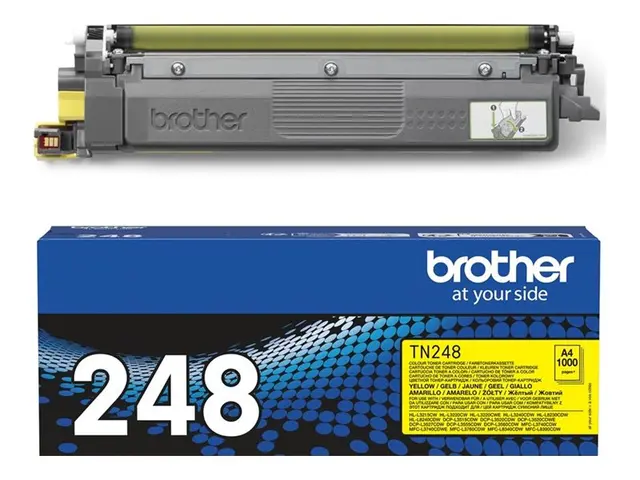 Brother TN248Y - Gul original boks tonerpatron for DCP-L3515, L352...