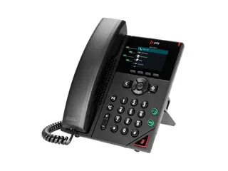 Poly VVX 250 - VoIP-telefon - treveis anropskapasitet SRTP, SIP, SDP, RTP - 4 linjer - svart