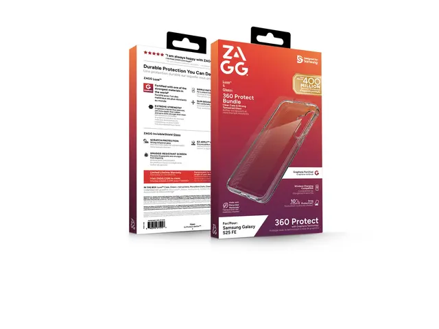 ZAGG Luxe - Baksidedeksel for mobiltelefon med Glass Screen Protec...