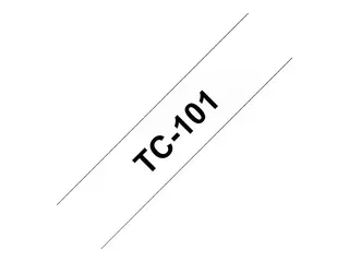 Brother - Svart, gjennomsiktig - Rull (1,2 cm x 7,7 m) 1 stk skriverteip for P-Touch PT-15, PT-20, PT-2000, PT-3000, PT-500, PT-5000, PT-6, PT-8, PT-8E