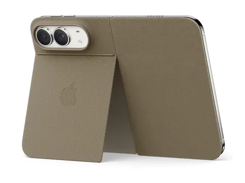 Apple - Beskyttende deksel for mobiltelefon med stativ - MagSafe-samsvar - TechWoven - musegrått - for iPhone Duo