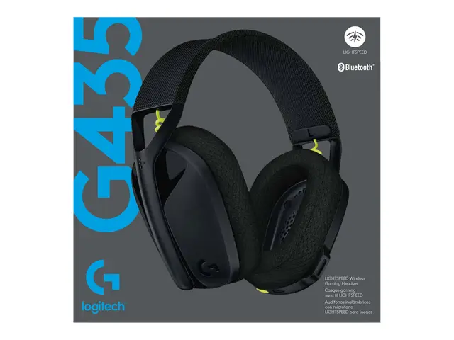 Logitech Lightspeed G435 - Hodesett - full størrelse - Bluetooth /...