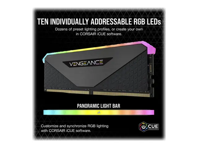 CORSAIR Vengeance RGB RT - DDR4 sett 16 GB: 2 x 8 GB DIMM 288-pin ...