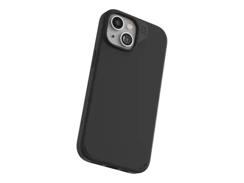 ZAGG Manhattan Snap - Baksidedeksel for mobiltelefon MagSafe-samsvar - silikon - svart - for Apple iPhone 13, 14, 15