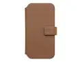 KEY Unstad - Lommebok for mobiltelefon - MagSafe-samsvar stoff, kunstl&#230;r, 100 % resirkulert plast - gyllen brun - 6.7&quot; - for Apple iPhone 14 Pro Max