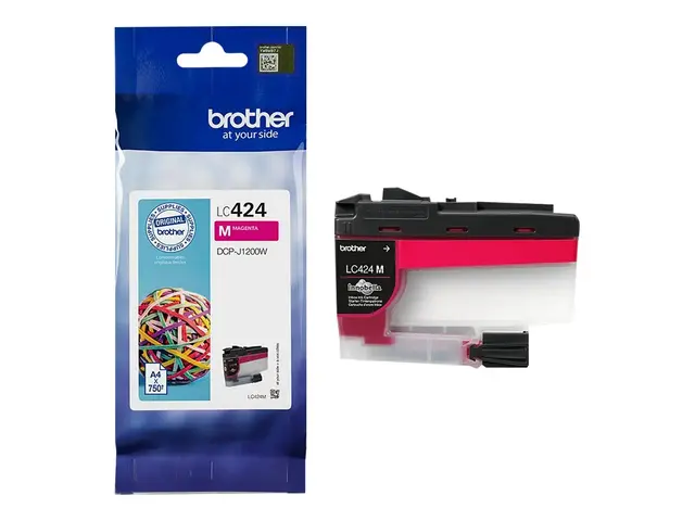 Brother LC424M - Magenta - original - blekkpatron - for Brother DC...