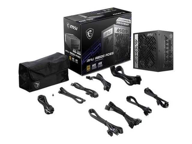 MSI MPG A850G PCIE5 - Strømforsyning (intern) ATX12V / EPS12V 80 P...