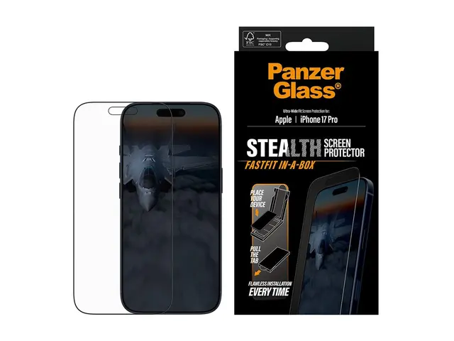 PanzerGlass - Skjermbeskyttelse for mobiltelefon UWF stealth, EN g...