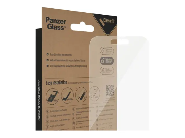 PanzerGlass - Skjermbeskyttelse for mobiltelefon klassisk passform...